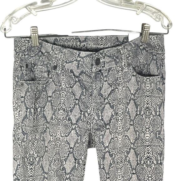 BUFFALO David Bitton low rise skinny Jazz jeans snakeskin grey pink size 29” - Picture 7 of 16